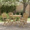 Garden Chair 4 pcs Natural Bamboo