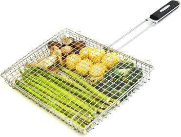 Grill Basket Extra Large,Grill Accessories for Outdoor Grill,Grilling Gifts for Men,Fish Grill Basket, Shrimp Vegetable, Veggie, Barbecue BBQ Rack