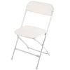 6 Pack Folding Chairs, Foldable Plastic Chairs with Heavy Duty Metal Frame, Portable Folding Card Table Chairs