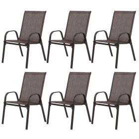 4 Piece Patio Chairs, Outdoor Camping Chairs with Breathable Textilene Fabric