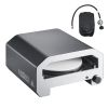 Outdoor Pizza Oven, 16 in Propane Gas Pizza Maker, Portable Pizza-Cooker with Electric Rotation, Thickened Pizza-Stone, Carry Bag, Propane Pizza-Oven