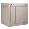 Outdoor Storage Box, 31 Gallon Resin Deck Box, Backyard Outside Toy and Towel Storage Cabinet Waterproof, for Patio Furniture Cushions, Garden Tools,