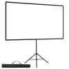 Projector Screen with Stand, 80 Inch 160° Wide Angle Indoor Outdoor Projection Screen, 16:9 4K HD Wrinkleless Portable Tripod Screens with Carry Bag,