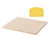 Pizza Stone, 16 x 14 x 0.6 Inch Rectangular Cordierite Pizza Stone, Large Baking-Stone with Scraper, 1450Fahrenheit Heat-Resistant Cordierite Cooking