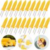 20 Pack 3.54 Inch Large Corn Holders, Stainless Steel Corn on The Cob Holders, Corn on The Grill