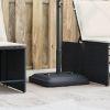 Umbrella Base Black PE (Polyethylene) and concrete 59.5 lb