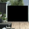 Side Awning Black Polyester fabric, Steel cover Medium