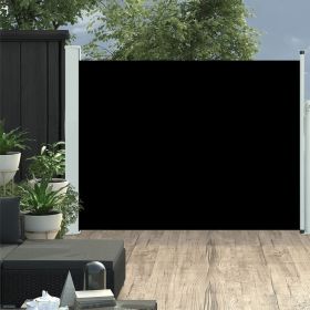 Side Awning Black Polyester fabric, Steel cover Medium