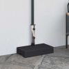 Umbrella Base Black Granite, Stainless Steel Standard