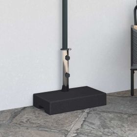 Umbrella Base Black Granite, Stainless Steel Standard