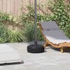 Umbrella Base Black HDPE Plastic Standard Umbrella Base Round