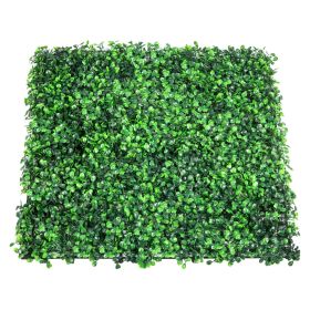 Artificial Boxwood Panel UV 24pcs Boxwood Hedge Wall Panels Artificial Grass Backdrop Wall 20" X 20" 4 cm Green Grass Wall Fake Hedge for Decor Priv