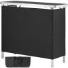 Folding Portable Bar Table, Tradeshow Podium Table for Indoor, Outdoor, Party, Picnic, Exhibition, Includes Carrying Case