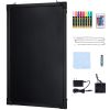 LED Message Writing Board, 24"x16" Illuminated Erasable Lighted Chalkboard, Neon Effect Menu Sign Board
