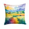 Gay Pride in Rural Spaces Throw Pillow Machine Washable, Indoor Outdoor Decorative Pillow for Couch, Bed or Patio, 18Hx18W