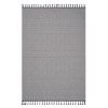 NAAR Guros Collection 4X6 White /Geometric Indoor/Outdoor Area Rug