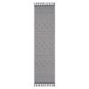 NAAR Guros Collection 2X8 Grey/White /Geometric Indoor/Outdoor Area Rug