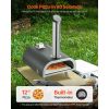 Outdoor Pizza Oven, 12 Inch Wood Fired Pizza Ovens, Pellet Pizza-Stove with Thermometer, Portable Pizza-Maker for Outside Backyard Patio Camping, Pizz