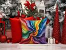 Gay Pride Throw Pillow Machine Washable, Indoor Outdoor Decorative Pillow for Couch, Bed or Patio, 18Hx18W
