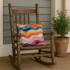 Lesbian Pride Throw Pillow Machine Washable, Indoor Outdoor Decorative Pillow for Couch, Bed or Patio, 18Hx18W