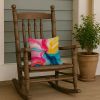 Pansexual Pride Throw Pillow Machine Washable, Indoor Outdoor Decorative Pillow for Couch, Bed or Patio, 14Hx14W