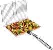 Grill Basket Extra Large,Grill Accessories for Outdoor Grill,Grilling Gifts for Men,Fish Grill Basket, Shrimp Vegetable, Veggie, Barbecue BBQ Rack