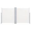 Side Awning Cream fabric, Grey steel frame