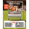 Rotisserie Grill, 38W BBQ Outdoor Pig & Lamb Spit Roaster, Charcoal Spit Roaster with 132 LBS Load Capacity & 7-Level Height, Stainless Steel Electric