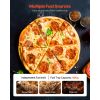 Pizza Oven Outdoor, 12" Pellet Pizza Oven, Portable Pizza-Stove with Built-in Thermometer, Wood Fired Stainless Steel Pizza-Maker, for Backyard, Campi