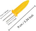 20 Pack 3.54 Inch Large Corn Holders, Stainless Steel Corn on The Cob Holders, Corn on The Grill