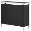 Folding Portable Bar Table, Tradeshow Podium Table for Indoor, Outdoor, Party, Picnic, Exhibition, Includes Carrying Case