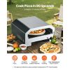 Outdoor Pizza Oven, 16 in Propane Gas Pizza Maker, Portable Pizza-Cooker with Electric Rotation, Thickened Pizza-Stone, Carry Bag, Propane Pizza-Oven
