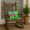 Vermont Red Clover in Watercolor Throw Pillow Machine Washable, Indoor Outdoor Decorative Pillow for Couch, Bed or Patio, 14Hx14W