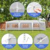 10'x30' Outdoor Party Tent with 8 Removable Sidewalls, Waterproof Canopy Patio Wedding Gazebo, White (self-pickup ONLY)