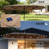 Garden sunshade umbrella, with base courtyard umbrella, outdoor umbrella, Khaki
