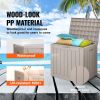 Outdoor Storage Box, 31 Gallon Resin Deck Box, Backyard Outside Toy and Towel Storage Cabinet Waterproof, for Patio Furniture Cushions, Garden Tools,