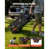Gas Griddle, 2-Burner Flat Top Grill, 28 inch Grill Plate Foldable Propane Griddle with Wheels, 30000 BTU Outdoor Flat Top Grills for Pan-Frying, Gril