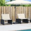 Umbrella Base Black PE (Polyethylene) and concrete 59.5 lb