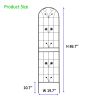 4 Pack Metal Garden Trellis 86.7" x 19.7" Rustproof Trellis for Climbing Plants Outdoor Flower Support Black