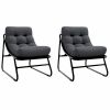 Garden Furniture 2 pcs Black 23.82 x 31.89 x 27.95 in