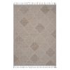 LOOM & LUXE Collection 4X6 Cream /Trellis Indoor/Outdoor Area Rug