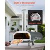 Outdoor Pizza Oven, 12 Inch Wood Fired Pizza Ovens, Pellet Pizza-Stove with Thermometer, Portable Pizza-Maker for Outside Backyard Patio Camping, Pizz
