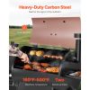 Wood Pellet Grill Smoker, 8 in 1 BBQ Grills for Outdoor Cooking, 575 Sq Inch Cook Area Electric Grill and Smoker, with LCD Screen Controller, Meat Pro