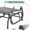 Outdoor Single Swing Glider Rocking Chair with Armrest