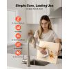 Pizza Stone, 15 x 12 in Rectangular Cordierite Pizza Stone, Extra Large Baking-Stone with Scraper, 0.6 in Thick Heat-Resistant Cordierite, for Kitchen