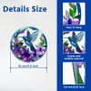 Metal Hummingbird Wall Art Decor- Outdoor Wall Art for Patio, Garden and Fence Decorations, Bird Wall Silhouette Indoor
