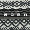 Outdoor Mat 8x10 Reversible Boho, RV Camping Patio, Gray & White, Portable