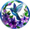 Metal Hummingbird Wall Art Decor- Outdoor Wall Art for Patio, Garden and Fence Decorations, Bird Wall Silhouette Indoor