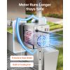 Rotisserie Grill, 38W BBQ Outdoor Pig & Lamb Spit Roaster, Charcoal Spit Roaster with 132 LBS Capacity, Wheels & 4-Level Height, Stainless Steel Elect