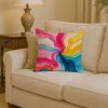 Pansexual Pride Throw Pillow Machine Washable, Indoor Outdoor Decorative Pillow for Couch, Bed or Patio, 14Hx14W